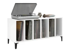 Armário para discos 100x38x48 cm derivados de madeira branco