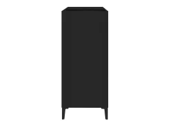Armário para discos 84,5x38x89 cm derivados de madeira preto