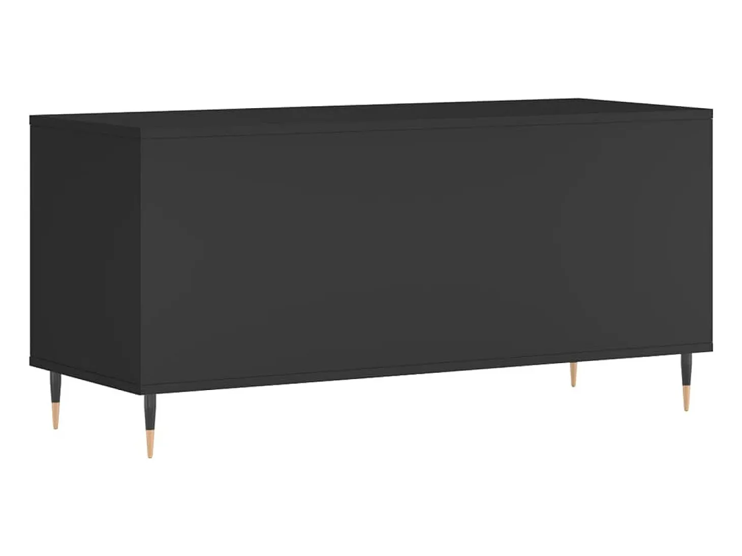 Armário para discos 100x38x48 cm derivados de madeira preto