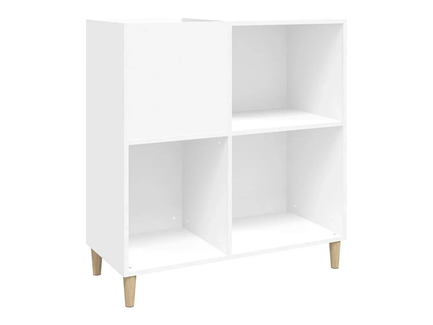 Armário para discos 84,5x38x89 cm derivados de madeira branco