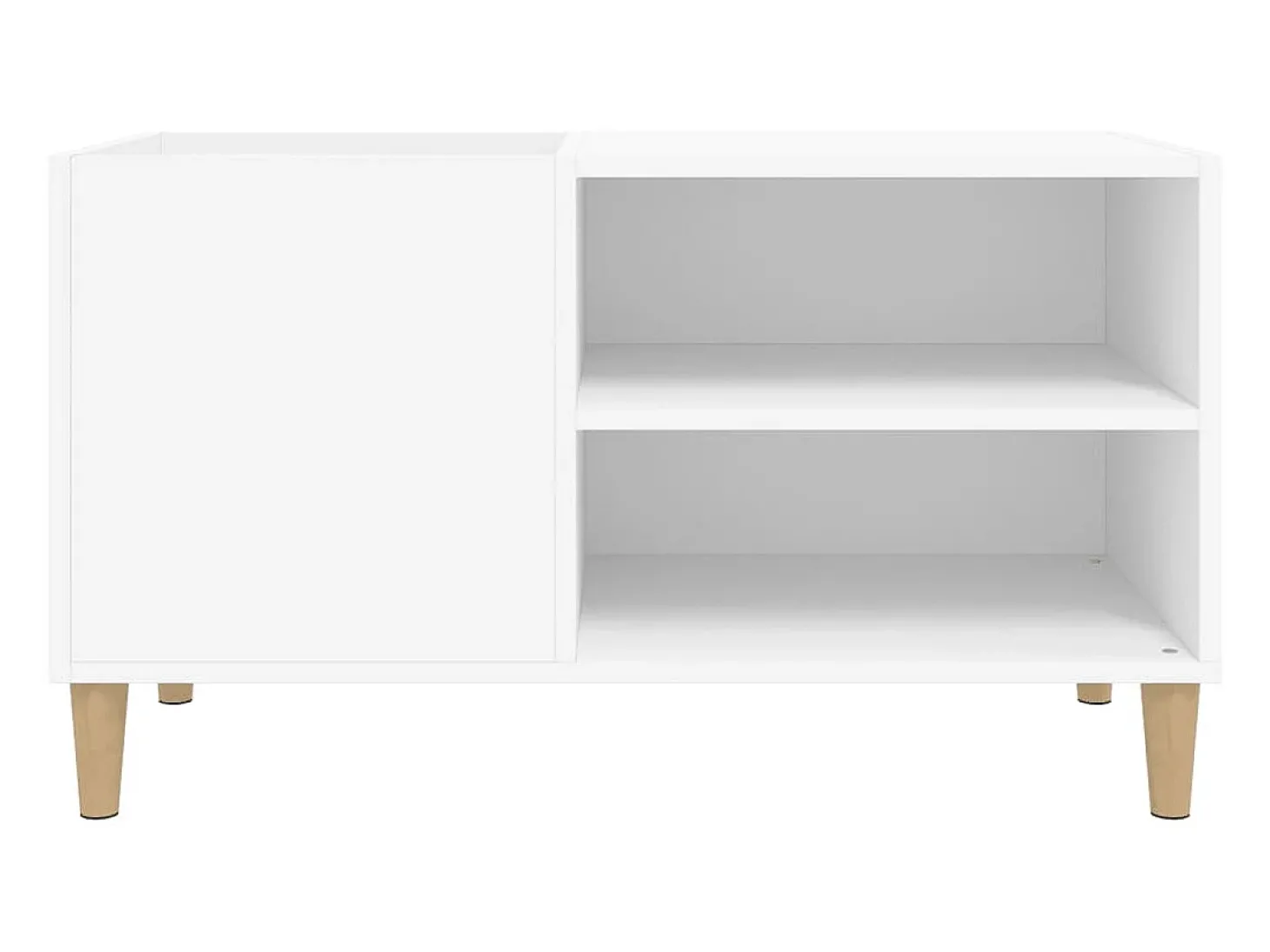 Armário para discos 84,5x38x48 cm derivados de madeira branco