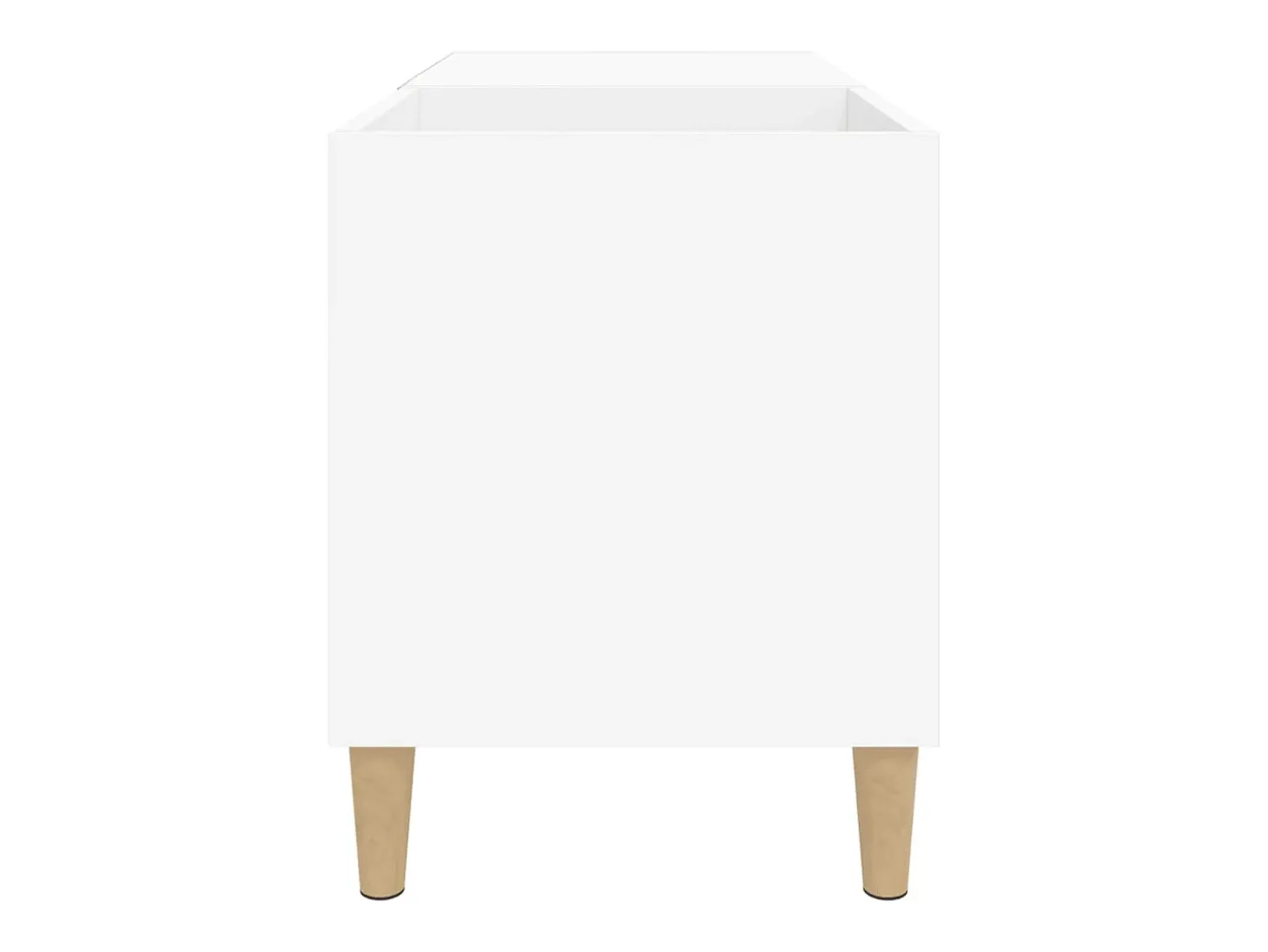 Armário para discos 84,5x38x48 cm derivados de madeira branco