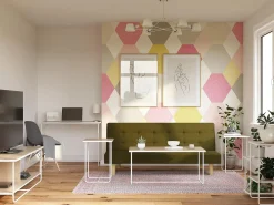 Armário para televisão com 2 gavetas e 1 porta em aglomerado laminado