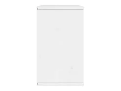 Armário para TV 79x24x40 cm Madeira maciça de pinho Branco