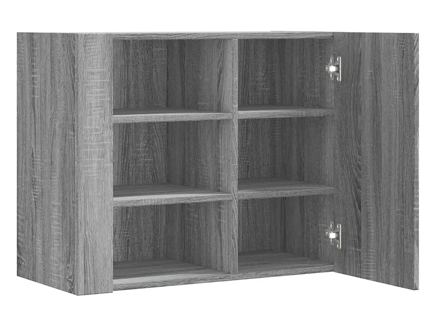 Armário parede 75x35x60 cm derivados de madeira cinzento sonoma