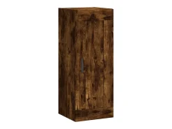 Armário parede 34,5x34x90 cm derivados madeira carvalho fumado