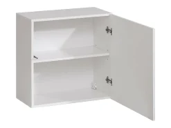 Armário suspenso cubo na cor branca 60x60cm para sala de estar, coleção SWITCH.