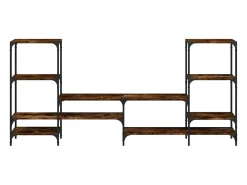 Armário TV 206,5x28,5x95cm derivados de madeira carvalho fumado PT174985