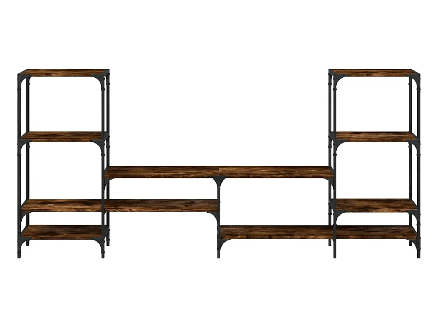 Armário TV 206,5x28,5x95cm derivados de madeira carvalho fumado PT174985