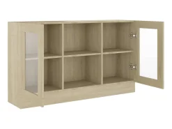 Armário vitrine derivados de madeira carvalho sonoma PT933257