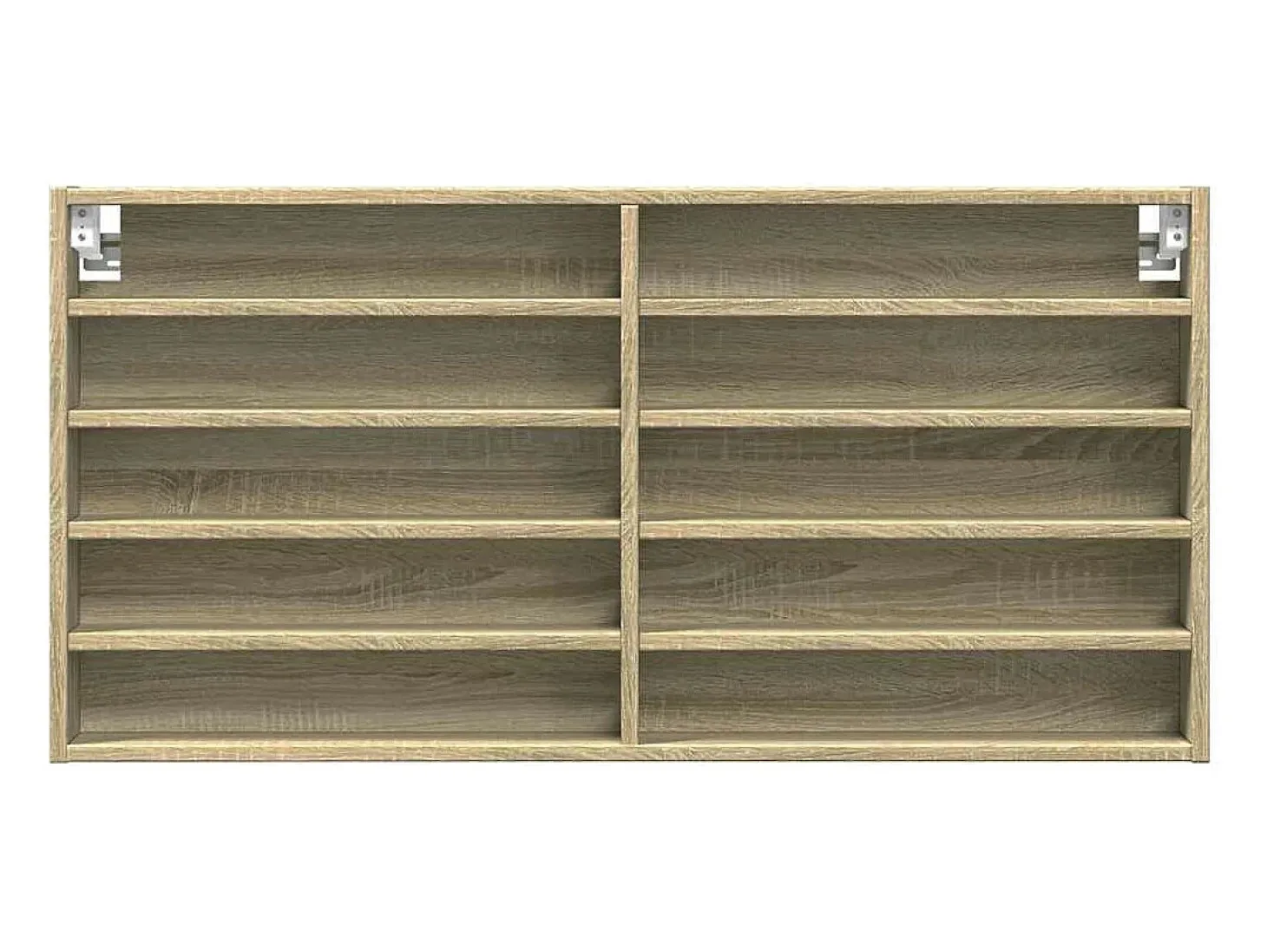 Armário vitrine 100x8,5x50 cm derivados madeira carvalho sonoma