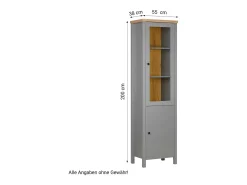 Armário 55x200x38 cm cinza