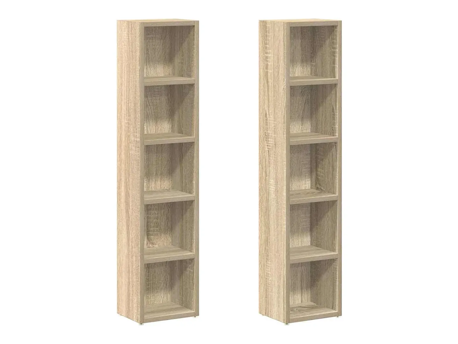 Armários CD 2 pcs 21x16x93,5 cm contraplacado carvalho sonoma