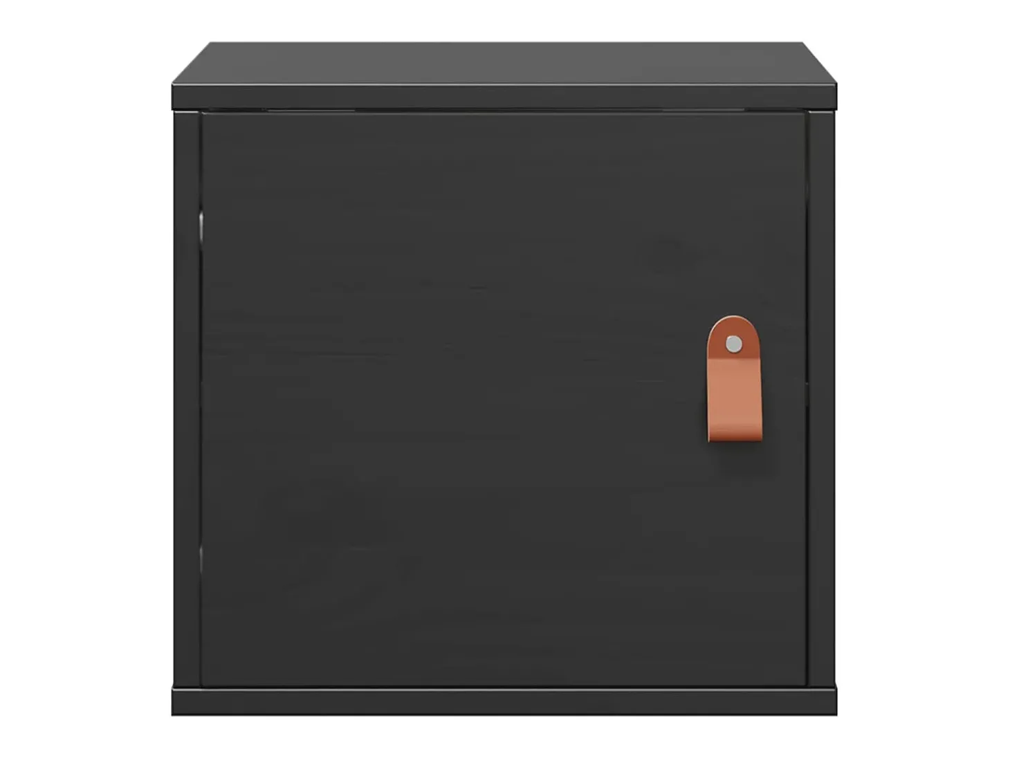 Armários de parede 2 pcs 31,5x30x30cm pinho maciço branco preto