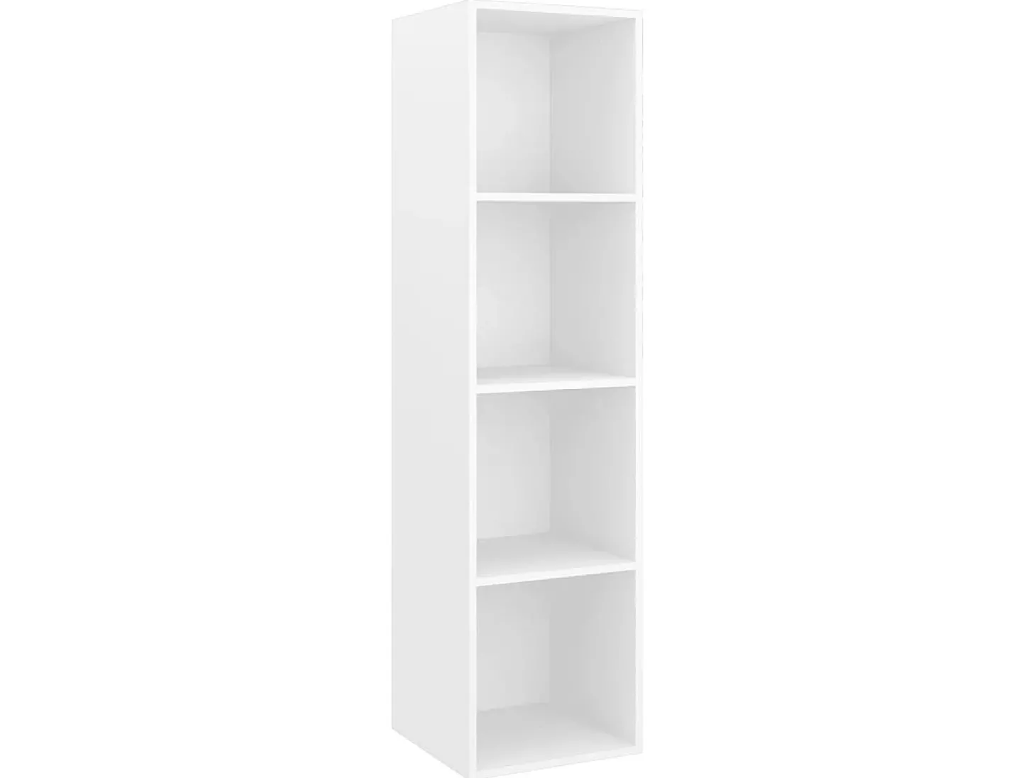 Armários de parede para TV 2 pcs derivados de madeira branco PT504580