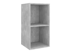Armários de parede para TV 2pcs derivados madeira cinza cimento PT468893