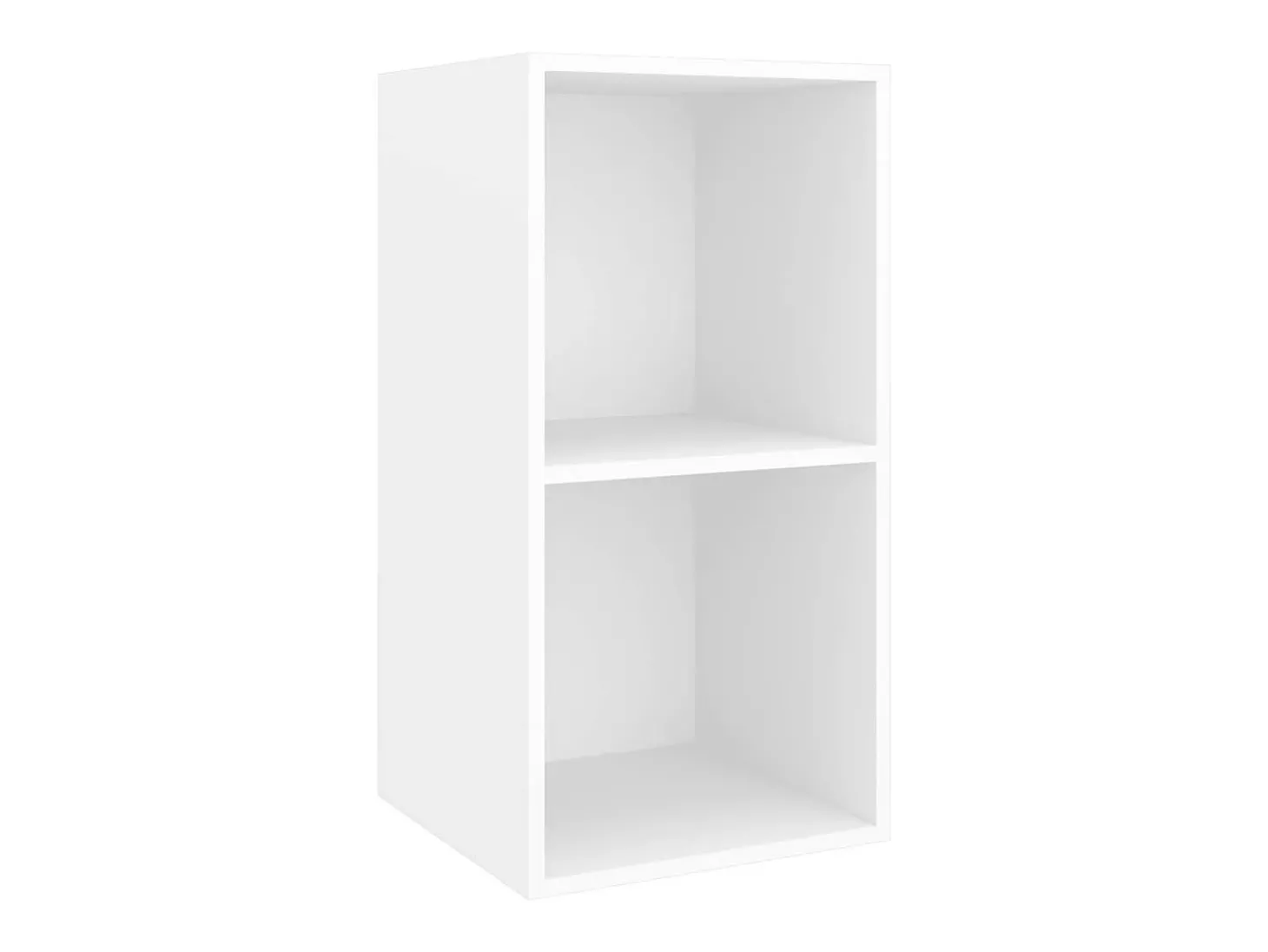 Armários de parede para TV 4 pcs derivados de madeira branco