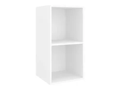 Armários de parede para TV 2 pcs derivados de madeira branco PT607312