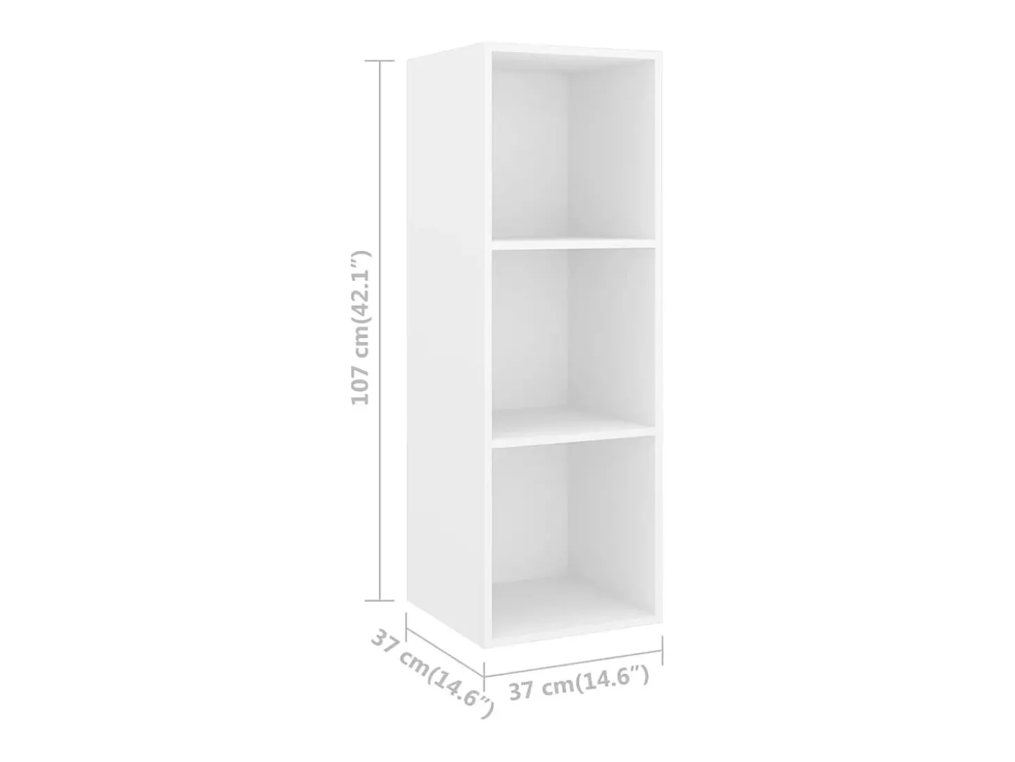 Armários de parede para TV 4 pcs contraplacado branco PT523615