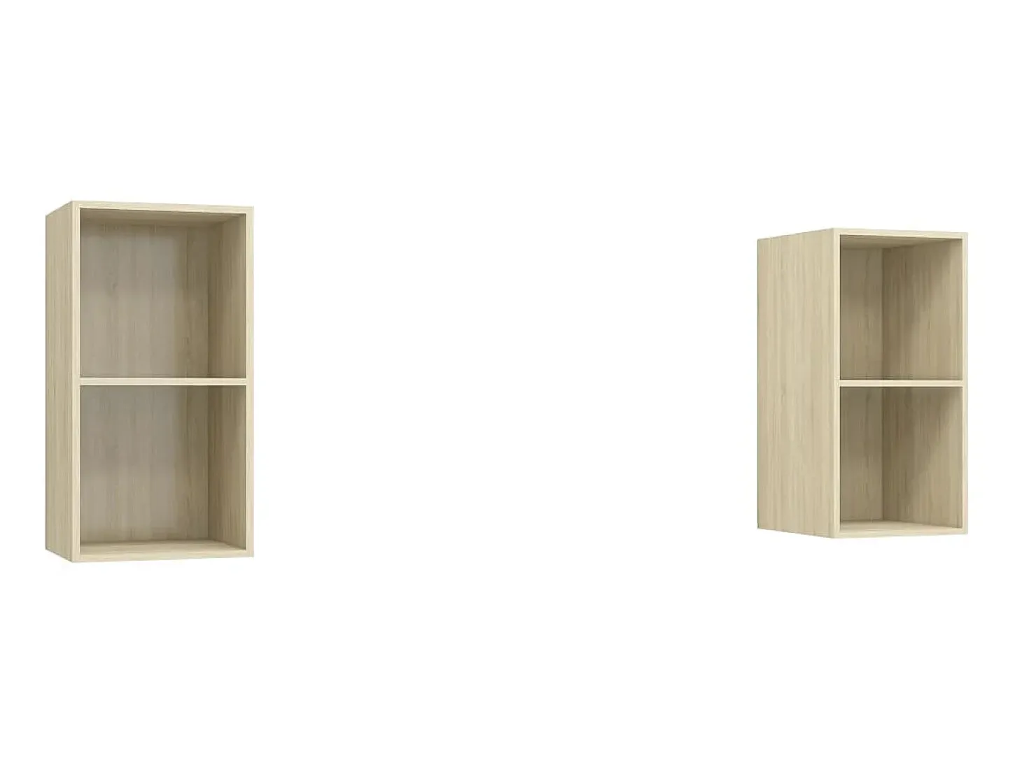 Armários de parede TV 2 pcs derivados madeira carvalho sonoma PT220967