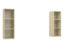 Armários de parede TV 2 pcs derivados madeira carvalho sonoma PT978188
