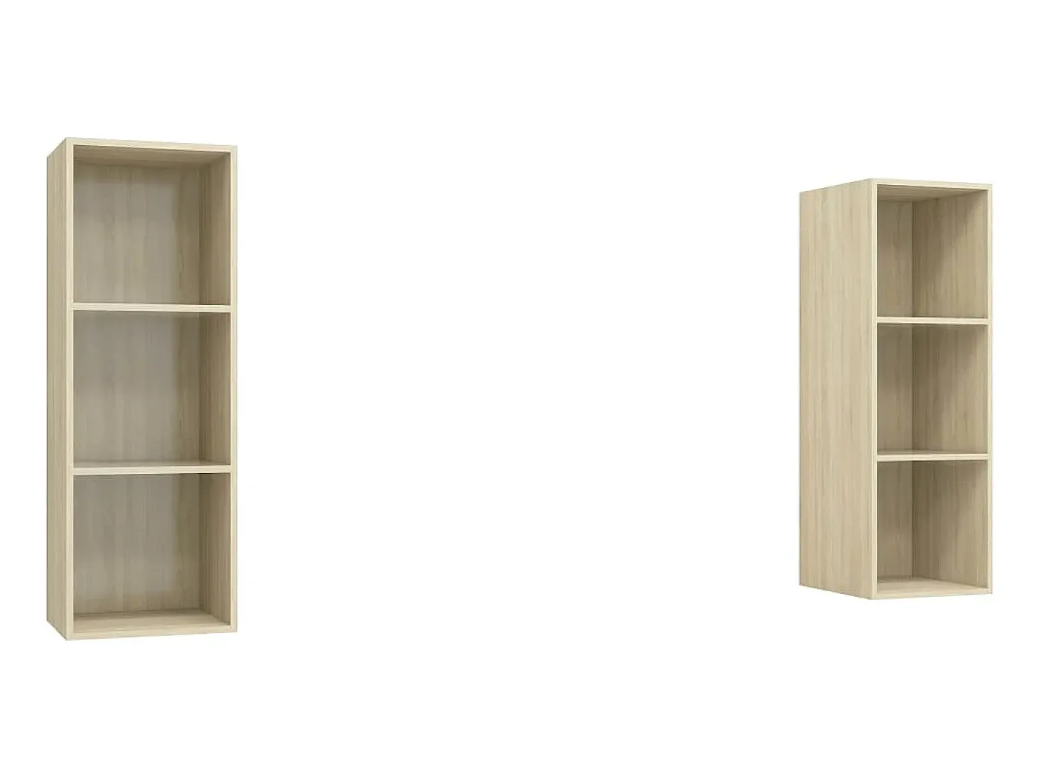 Armários de parede TV 2 pcs derivados madeira carvalho sonoma PT978188