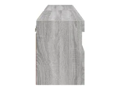 Armários de TV de parede prateleira multimídia aparador de TV sala de jantar sala de estar quarto e luzes LED 2 peças sonoma 60 x 30 x 40 cm cinza 02_0029152