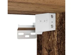 armários de TV montados na parede 3 pcs madeira velha