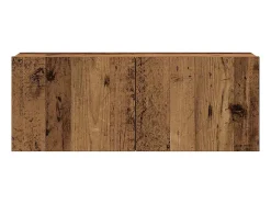 armários de TV montados na parede 4 pcs madeira velha