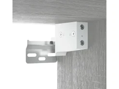 Armários parede 2pcs 100x36,5x35 cm derivados cinza sonoma