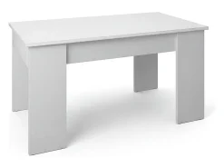 Artik Mesa de centro Norak com tampo elevatório branco Norak