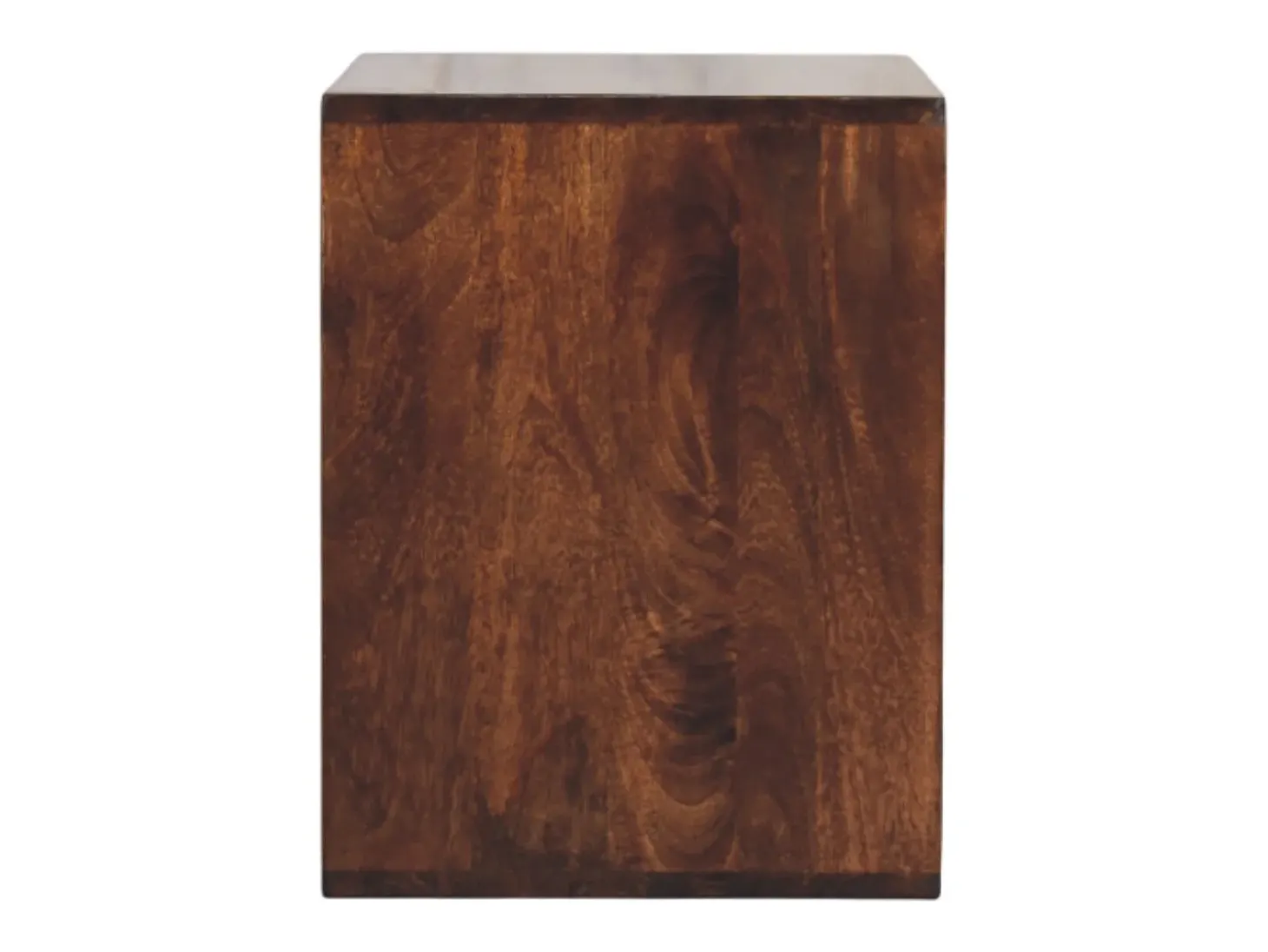 Artisan Furniture Madeira maciça Mesa Lateral Solis Aberta em Nogueira da Califórnia