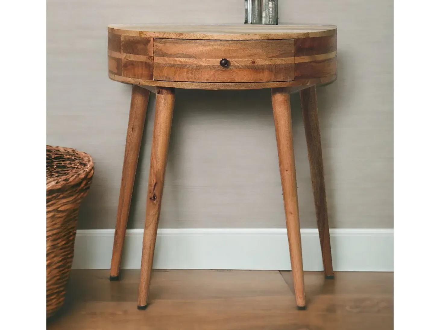 Artisan Furniture Madeira maciça Mesa Console Odyssey em Tom de Carvalho