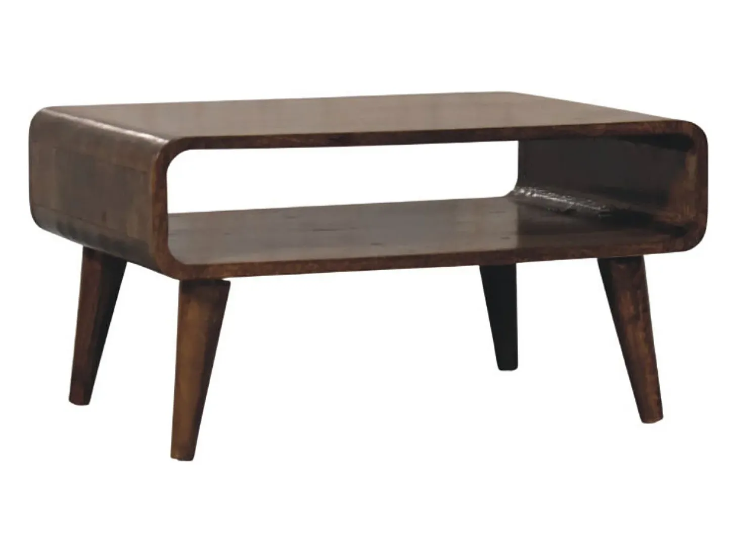 Artisan Furniture Mesa de centro com bordas arredondadas