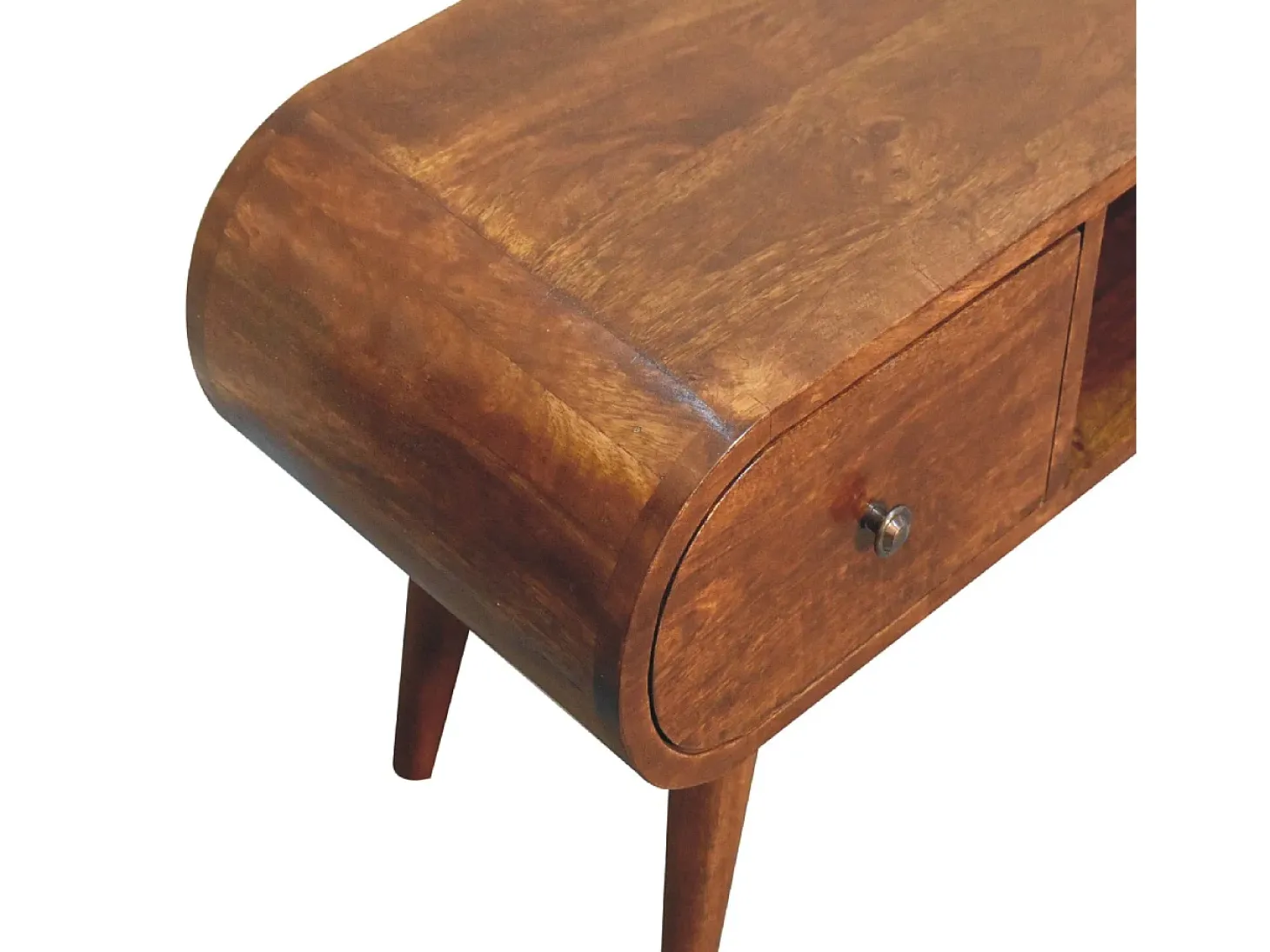 Artisan Furniture Móvel de TV em madeira maciça de castanheiro Londres