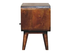 Artisan Furniture Unidade de TV Mini Curva em Castanheiro em Madeira Maciça