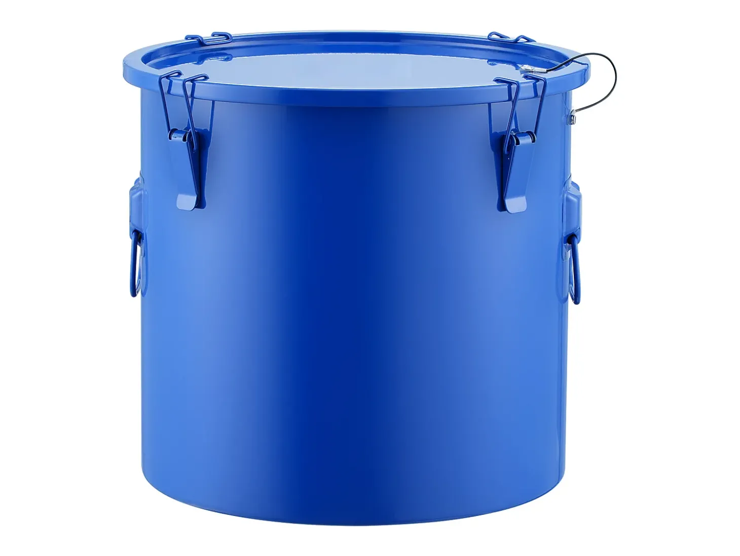 Balde de Graxa SucceBuy para Frigideira, 37 L, Bacio de Óleo com Bolsa Filtro, Azul, Aço Carbono com Revestimento Antiferrugem