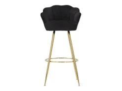 Banco alto Vienna preto 55X53X110 cm