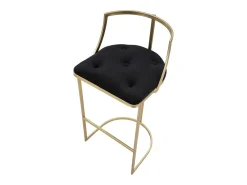 Banco Alto VKH450, Ouro, 45x45x90 cm, Kendra Home