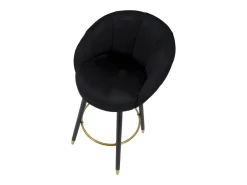 Banco Alto VKH430, Preto, 55x56x104 cm, Kendra Home