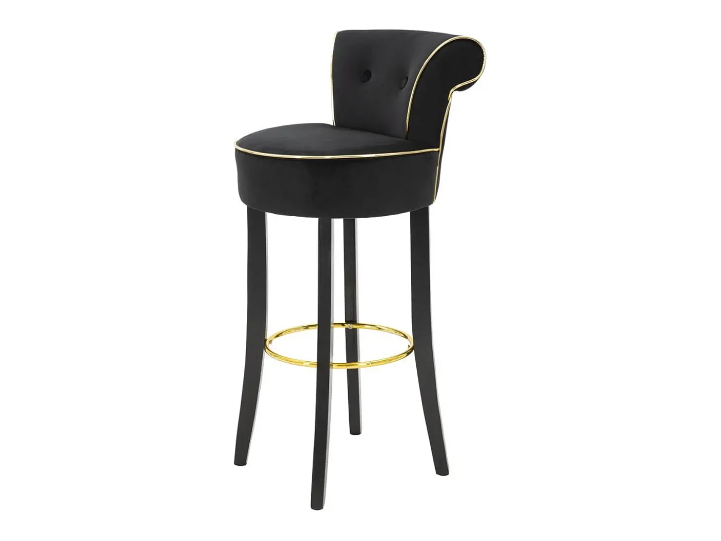 Banco Alto VKH442, Preto, 46x48x96 cm, Kendra Home