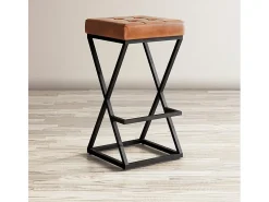 Banco alto 38x74x38 cm castanho Avola AV1730-192S