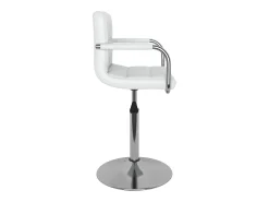 Banco de bar couro artificial branco