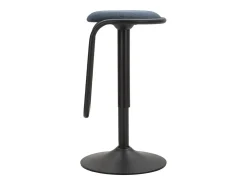 Banco De Bar Destiny Navy Com Altura Regulável Ø41x61 83 Cm Preto E Azul Mauroferretti
