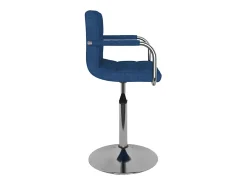 Banco de bar tecido azul