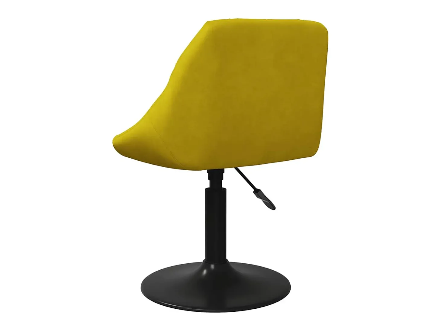 Banco de bar veludo amarelo mostarda