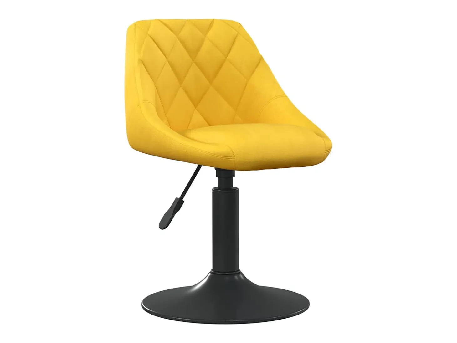 Banco de bar veludo amarelo mostarda