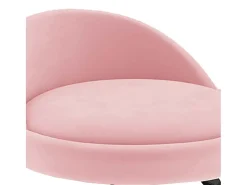 Banco de bar veludo rosa