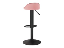Banco de bar veludo rosa
