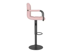 Banco de bar veludo rosa